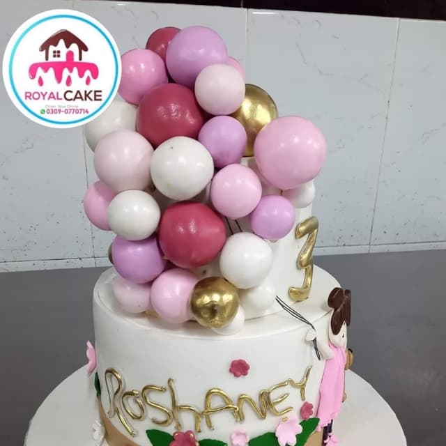 Baby Girls birthday cake