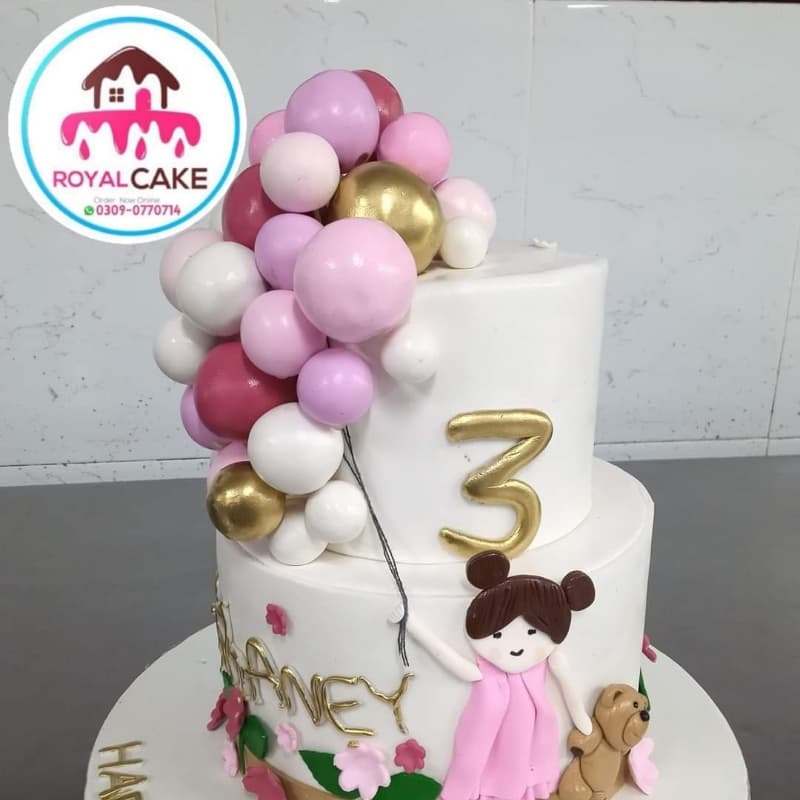 Baby Girls birthday cake